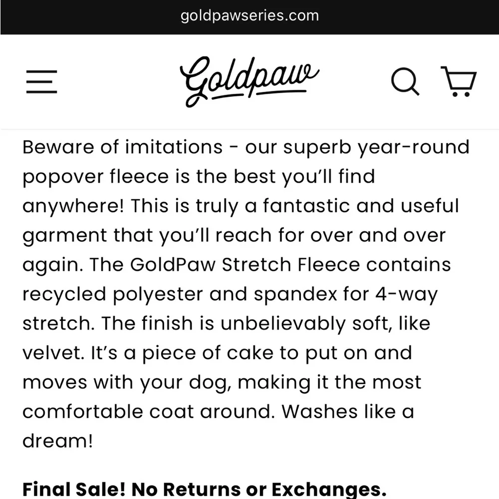 Goldpaw Series - Stretch Fleece Sleeveless Dog Tank Top | Hot Pink, Size 16